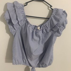 Meraki ruffle blouse